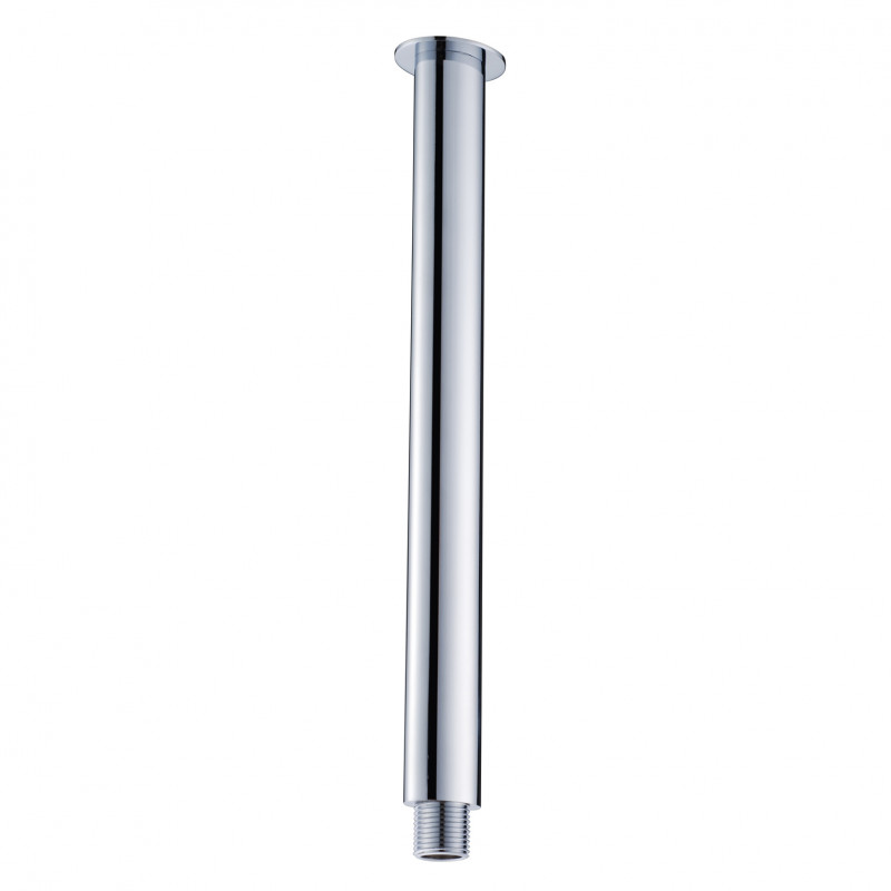 At ceiling round shower arm