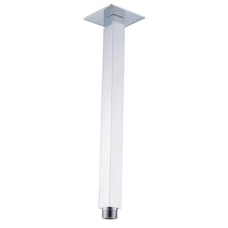 At ceiling square shower arm