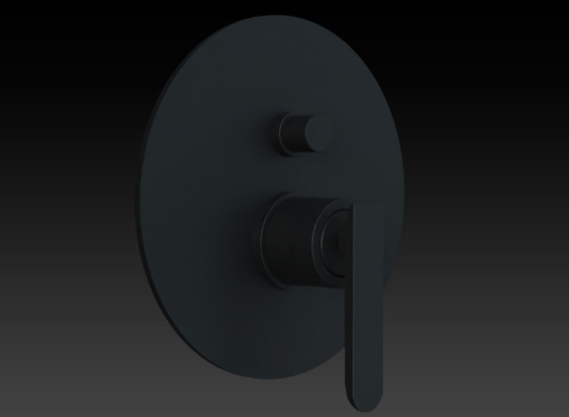 BLACK BUILT IN BATHSHOWER