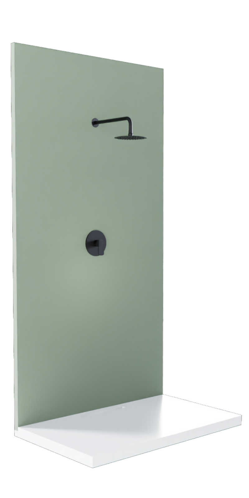 BLACK SHOWER BUILT-IN KIT WITHOUT ACCESSORY