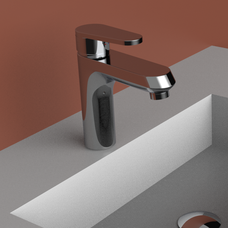 CHROME BASIN MIXER