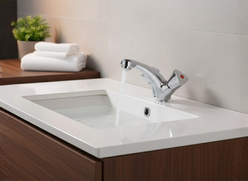 CHROME BASIN MIXER