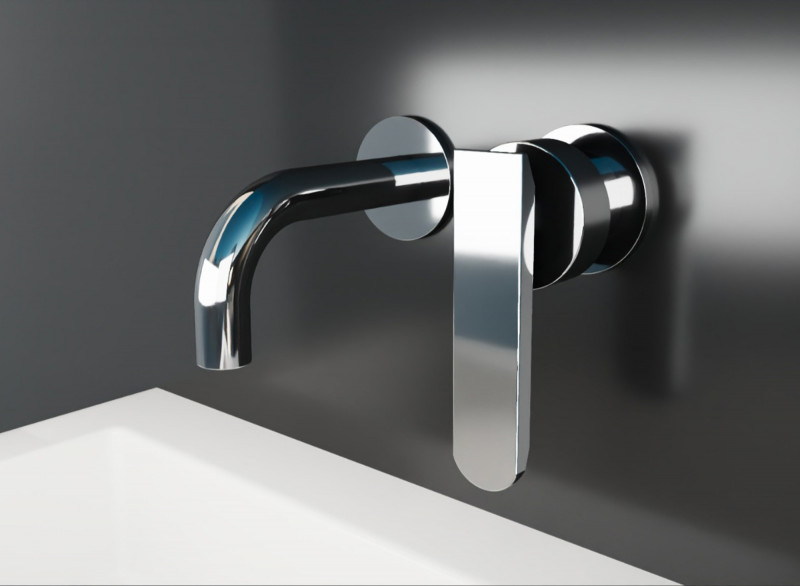 CHROME BUILT IN SINK 16CM PIPE