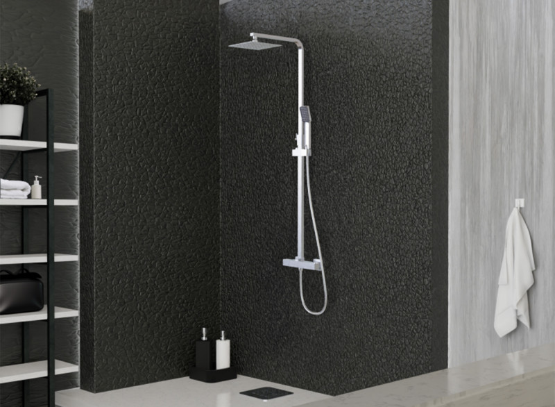 COLONNE TERMOSTATIQUE CUBIC CHROMEE