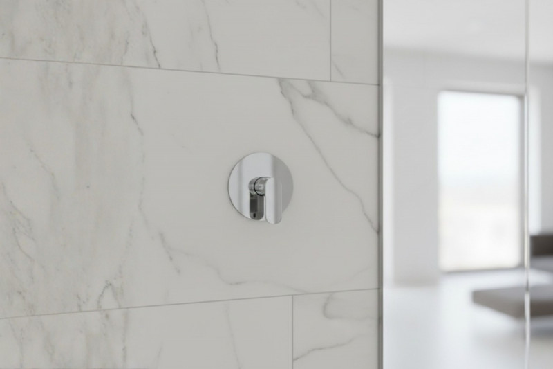 ENCASTRÉ DOUCHE CHROMEE