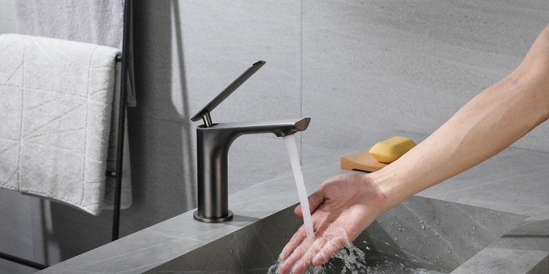 GUNMETAL BASIN MIXER