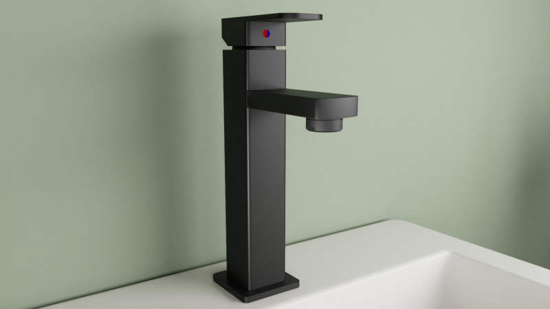 HIGH BLACK BASIN MIXER