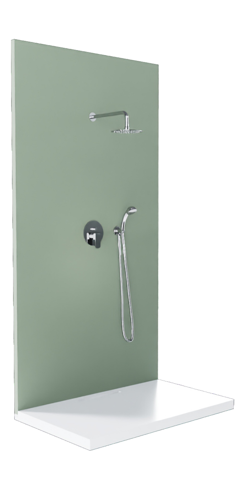 KIT EMPOTRAT DE DUTXA CROMAT AMB ACCESSORI