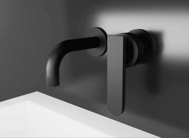 LAVABO MURAL NEGRE CANÓ 16CM