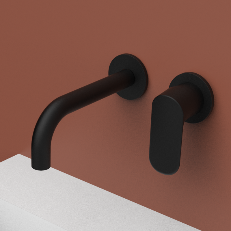 LAVABO MURAL NEGRE LLARG