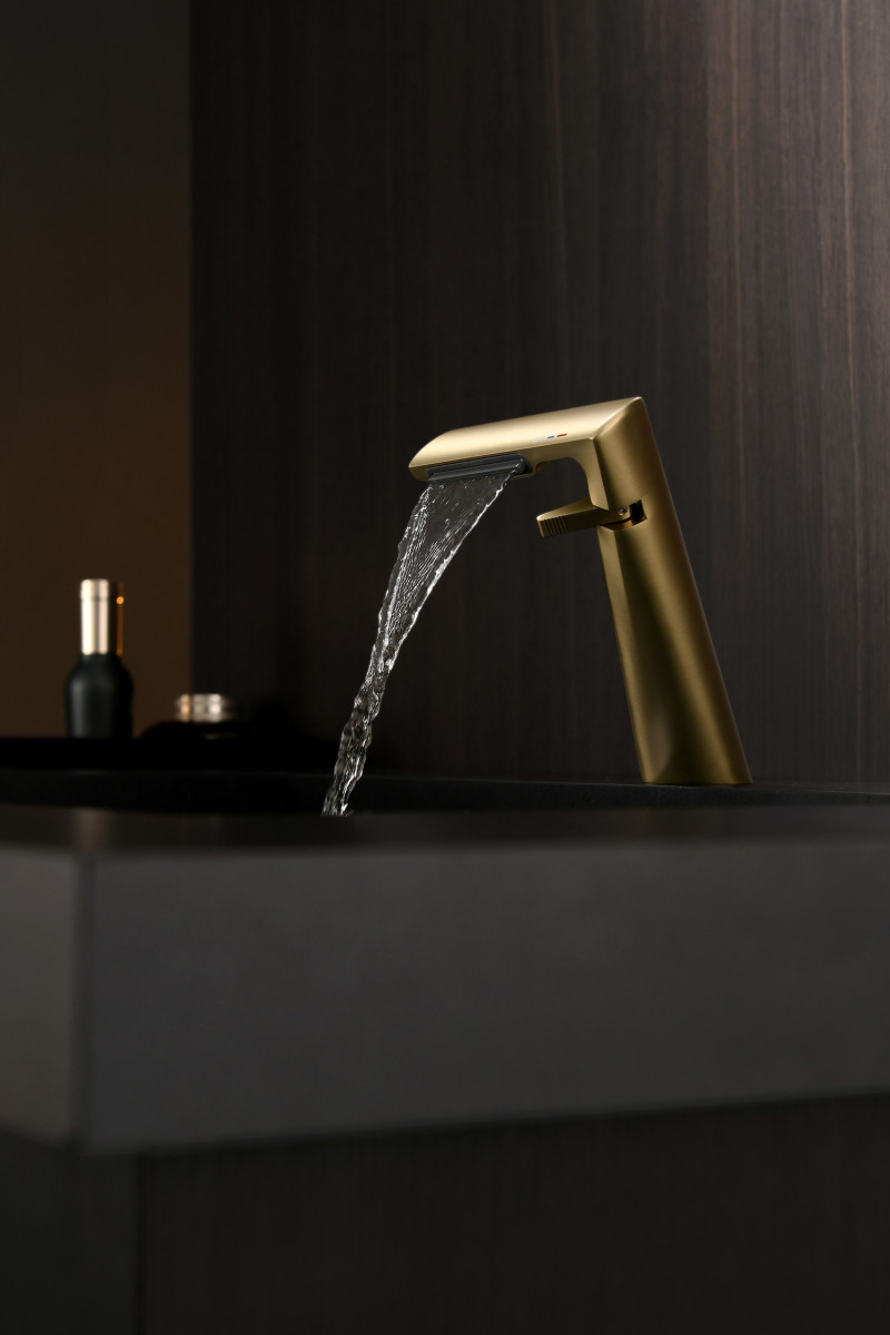 LAVABO ORO CEPILLADO PVD