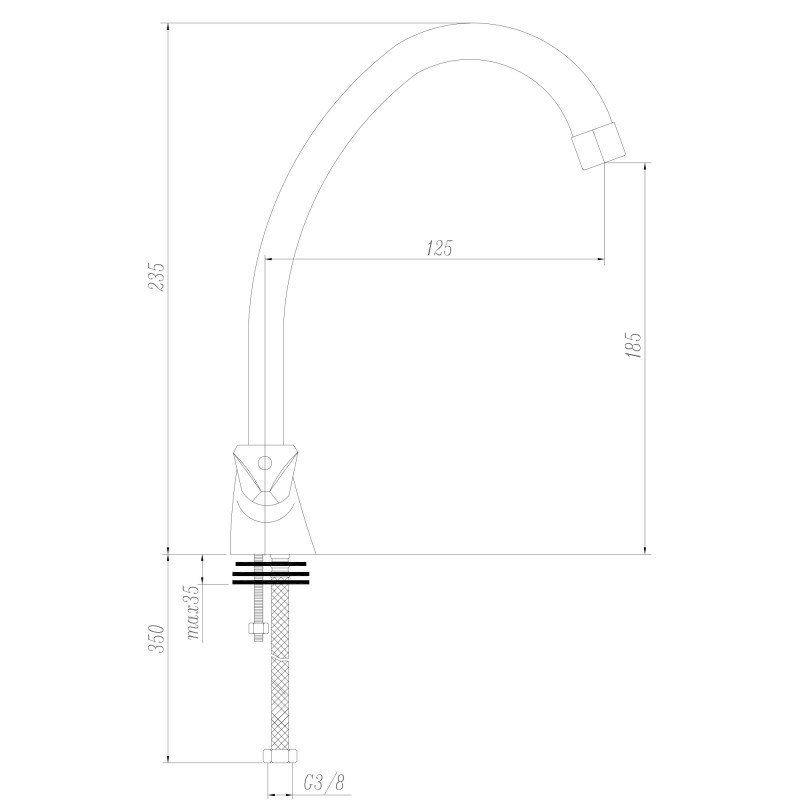 OAS Sobre Repisa 2 Aguas