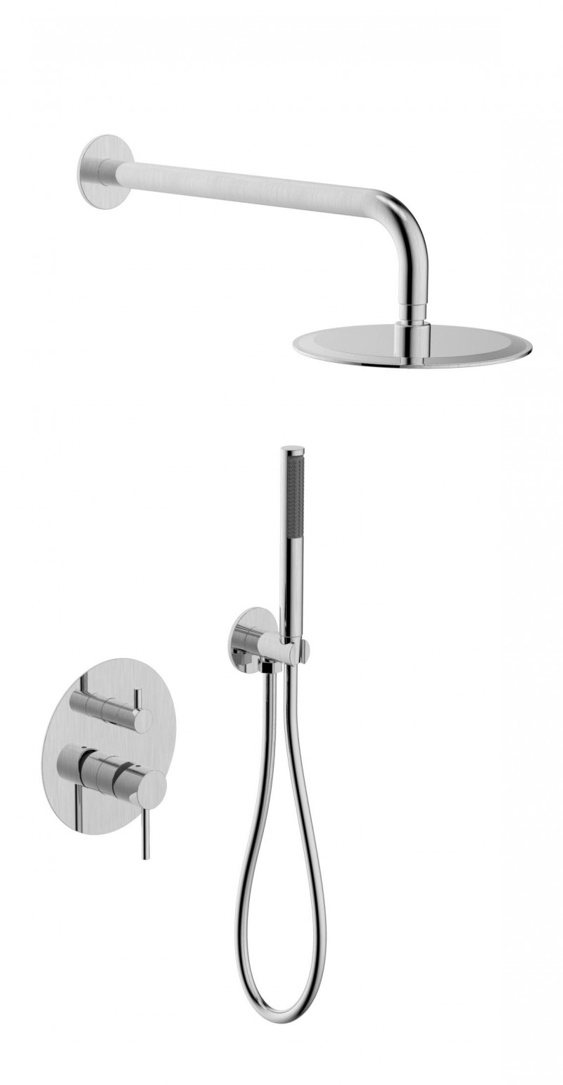 STAINLESS STEEL BUILT-IN BATH SHOWER