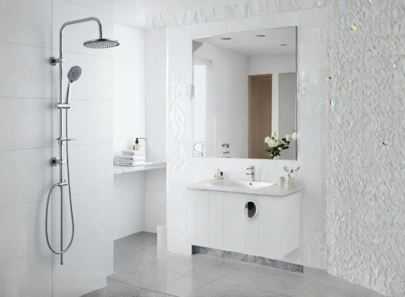 THERMOSTATIC CHROME COLUMN CONECT