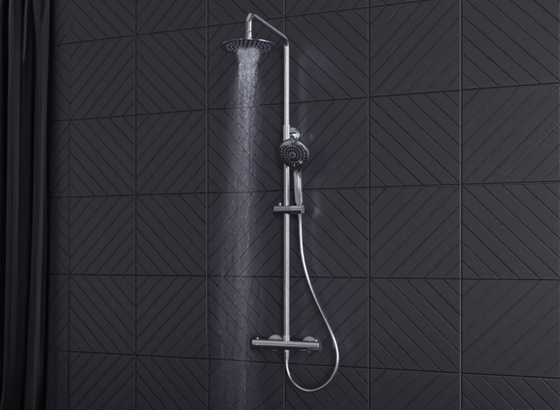 THERMOSTATIC CHROME COLUMN MRT