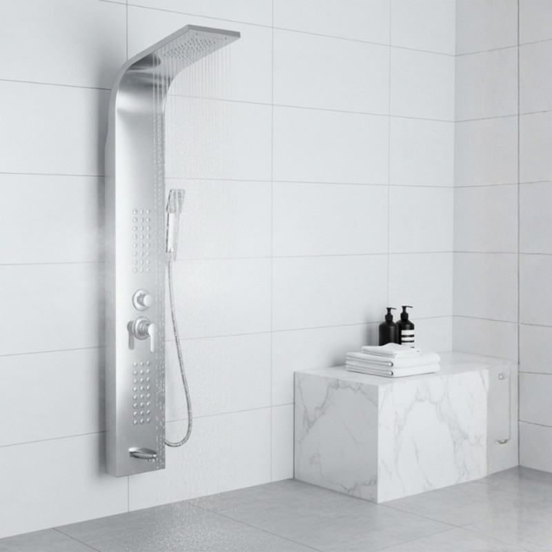 THERMOSTATIC CHROME COLUMN NUBIA